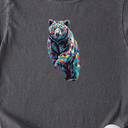 Bear Mosaic Kids Cotton T-Shirt
