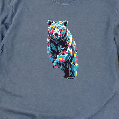 Bear Mosaic Cotton Long Sleeve
