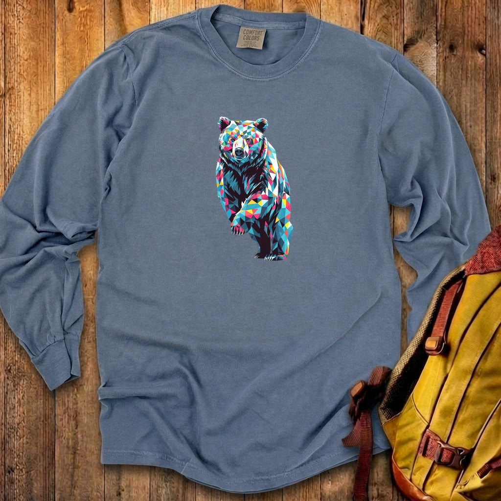 Bear Mosaic Cotton Long Sleeve