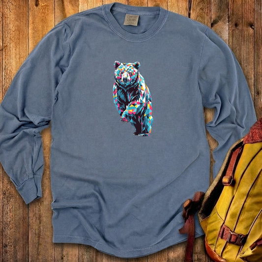 Bear Mosaic Cotton Long Sleeve