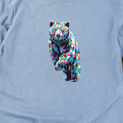 Bear Mosaic Cotton Long Sleeve