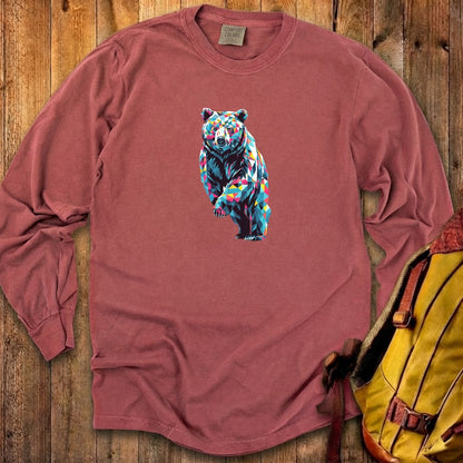 Bear Mosaic Cotton Long Sleeve