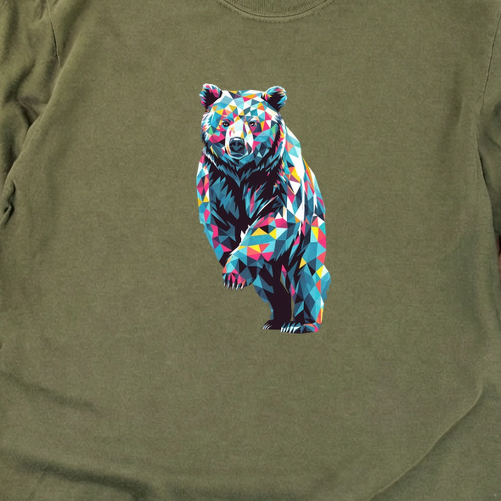 Bear Mosaic Cotton Long Sleeve