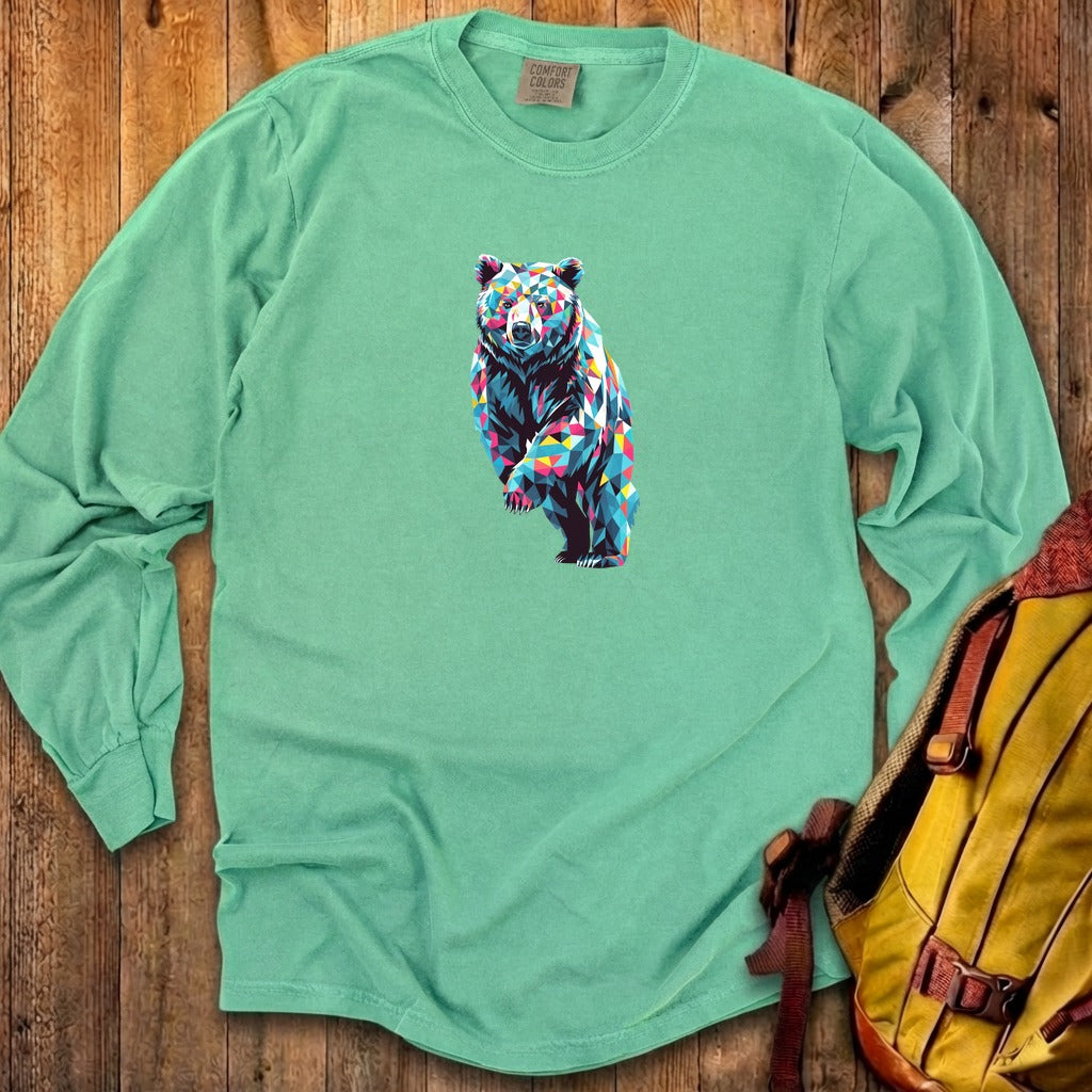 Bear Mosaic Cotton Long Sleeve