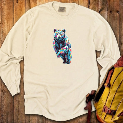 Bear Mosaic Cotton Long Sleeve