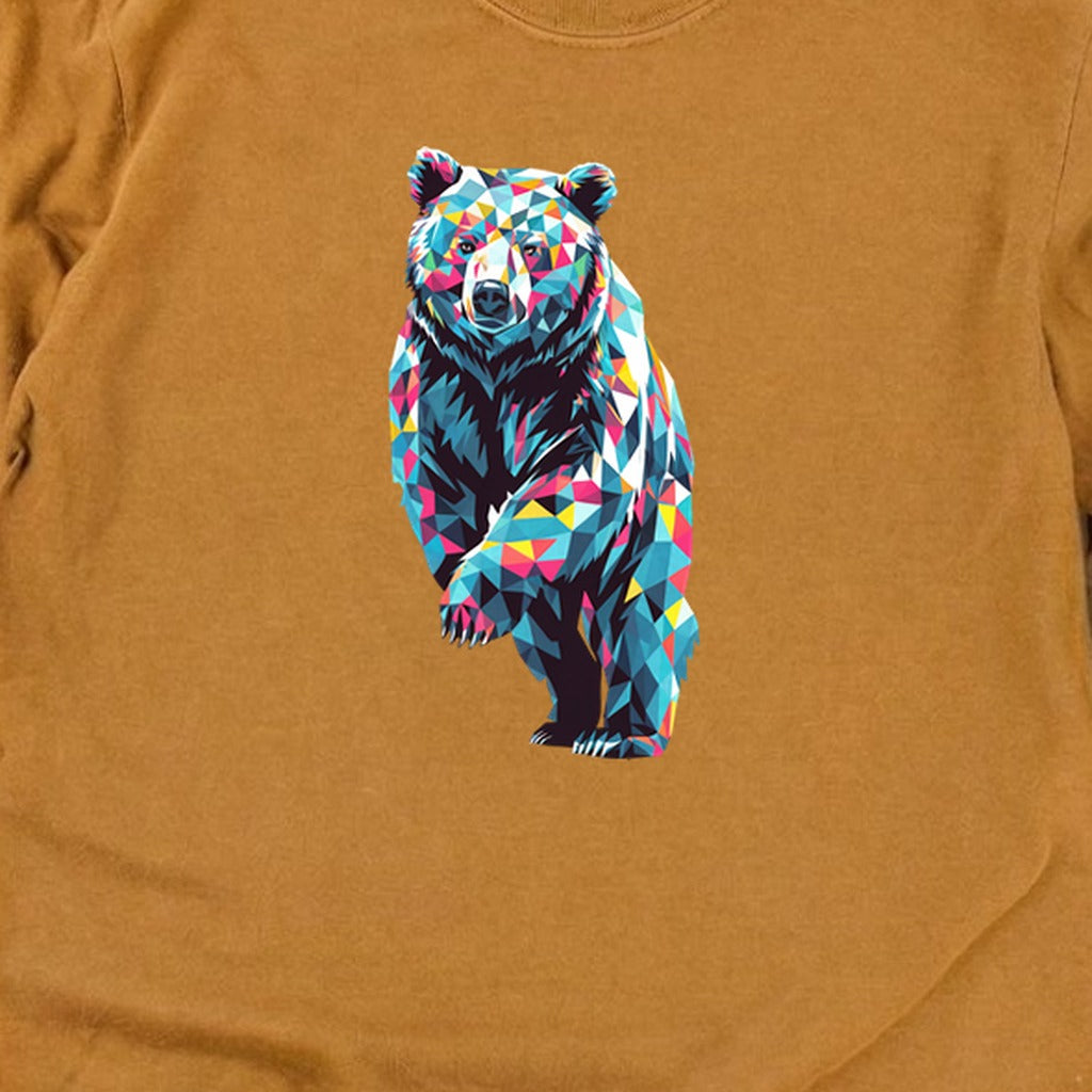 Bear Mosaic Cotton Long Sleeve