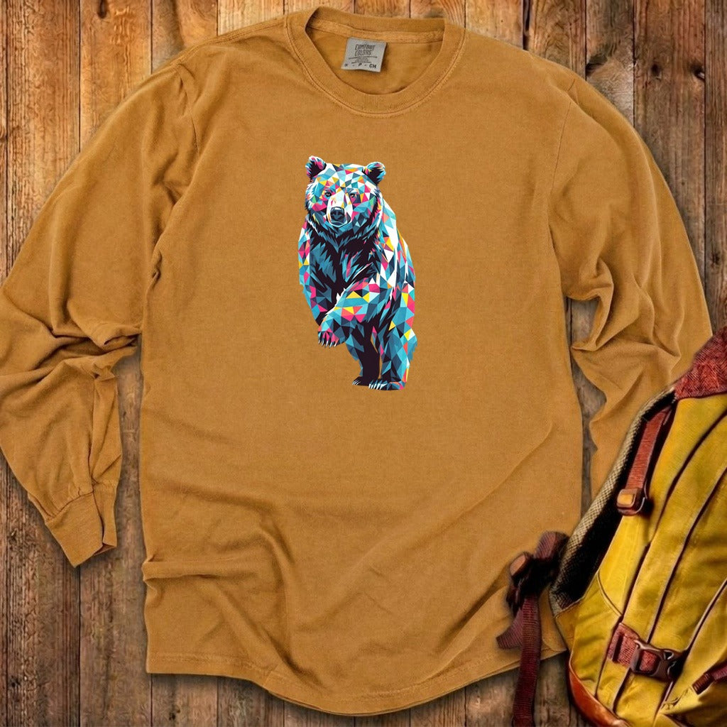 Bear Mosaic Cotton Long Sleeve