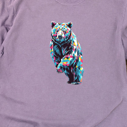 Bear Mosaic Cotton Long Sleeve
