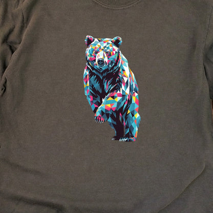 Bear Mosaic Cotton Long Sleeve