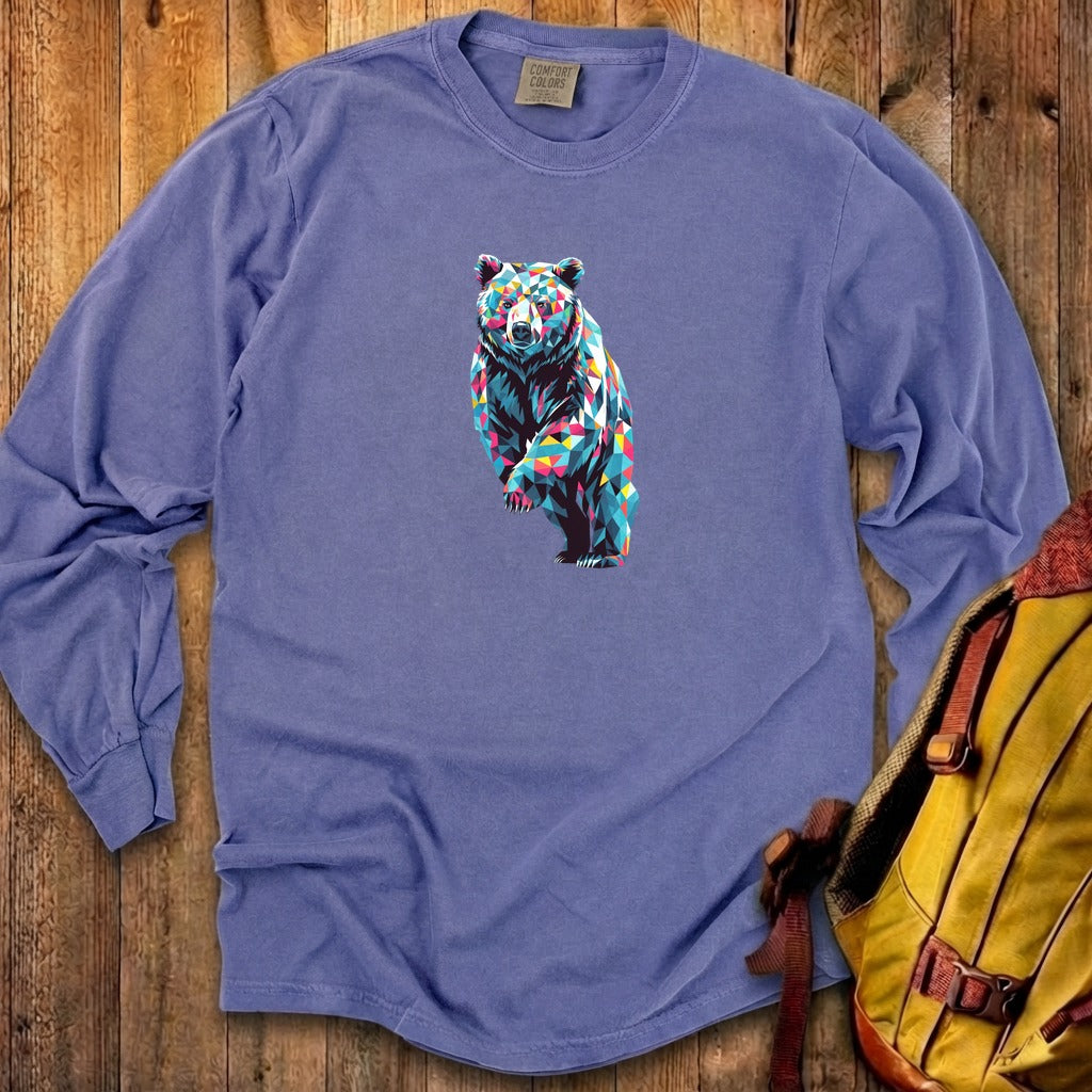 Bear Mosaic Cotton Long Sleeve