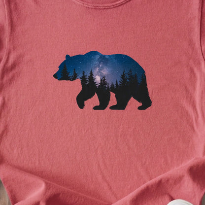 Bear Night Silhouette Kids Cotton T-Shirt