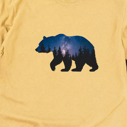 Bear Night Silhouette Cotton Long Sleeve