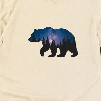 Bear Night Silhouette Cotton Long Sleeve