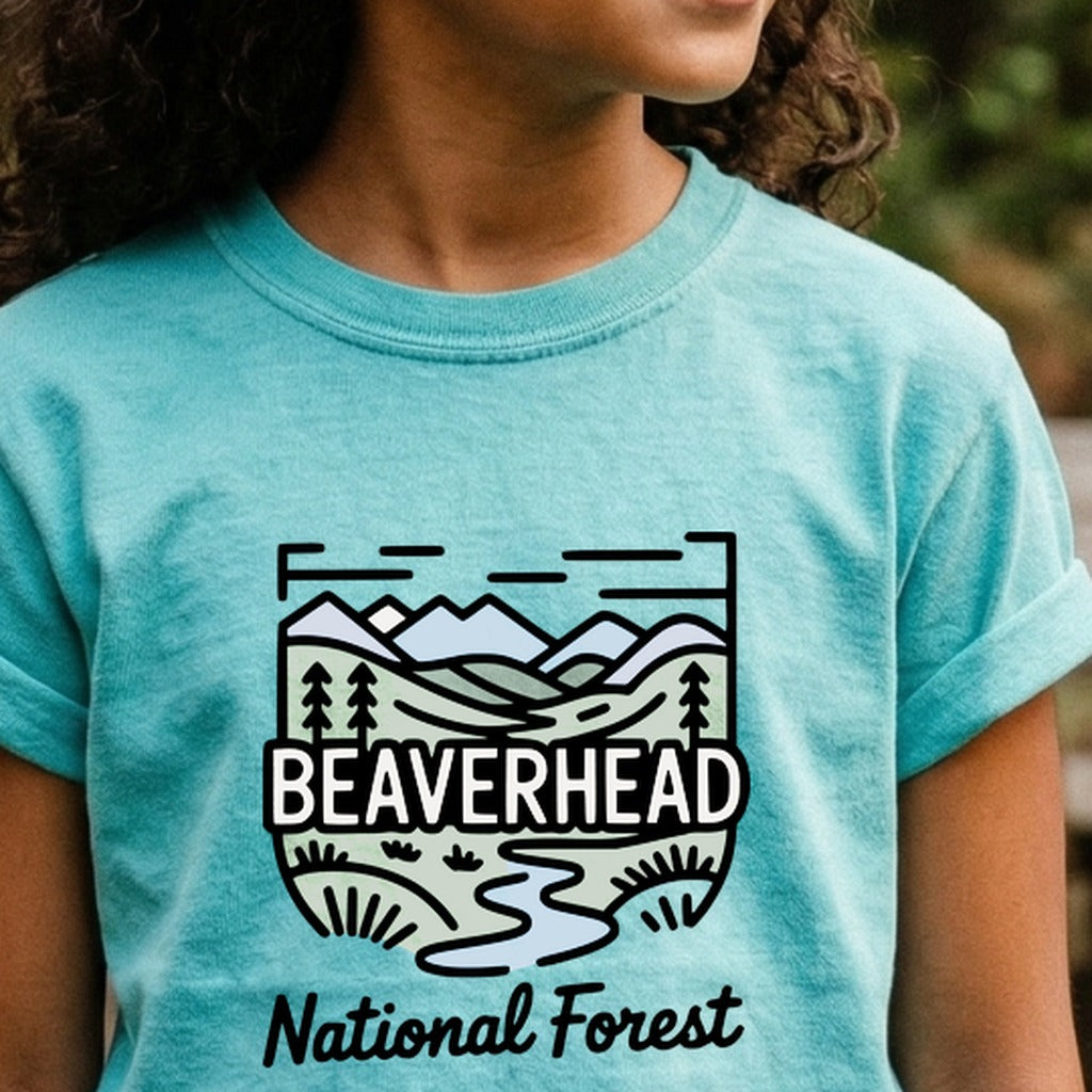 Beaverhead National Forest Kids Cotton T-Shirt