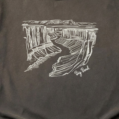 Big Bend Line Drawing Cotton T-Shirt