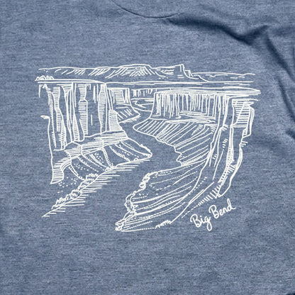 Big Bend Line Drawing T-Shirt