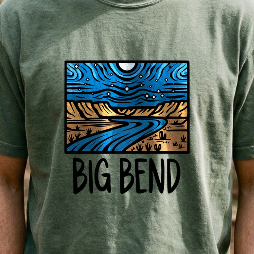 Big Bend National Park at Night Cotton T-Shirt