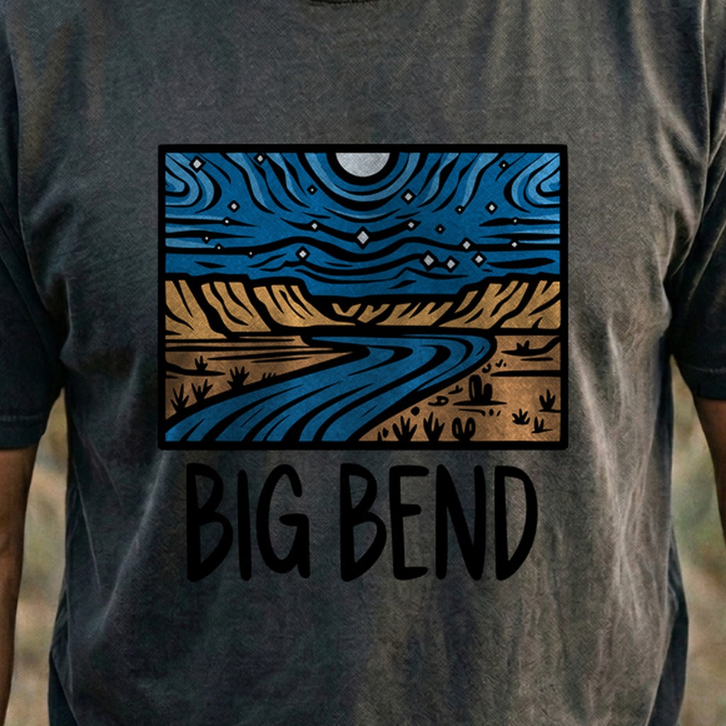 Big Bend National Park at Night Cotton T-Shirt