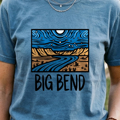 Big Bend National Park at Night Cotton T-Shirt