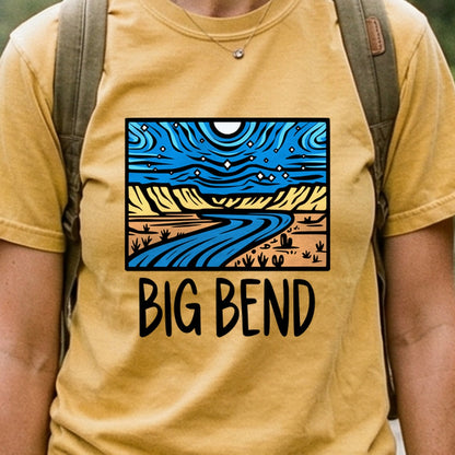 Big Bend National Park at Night Cotton T-Shirt