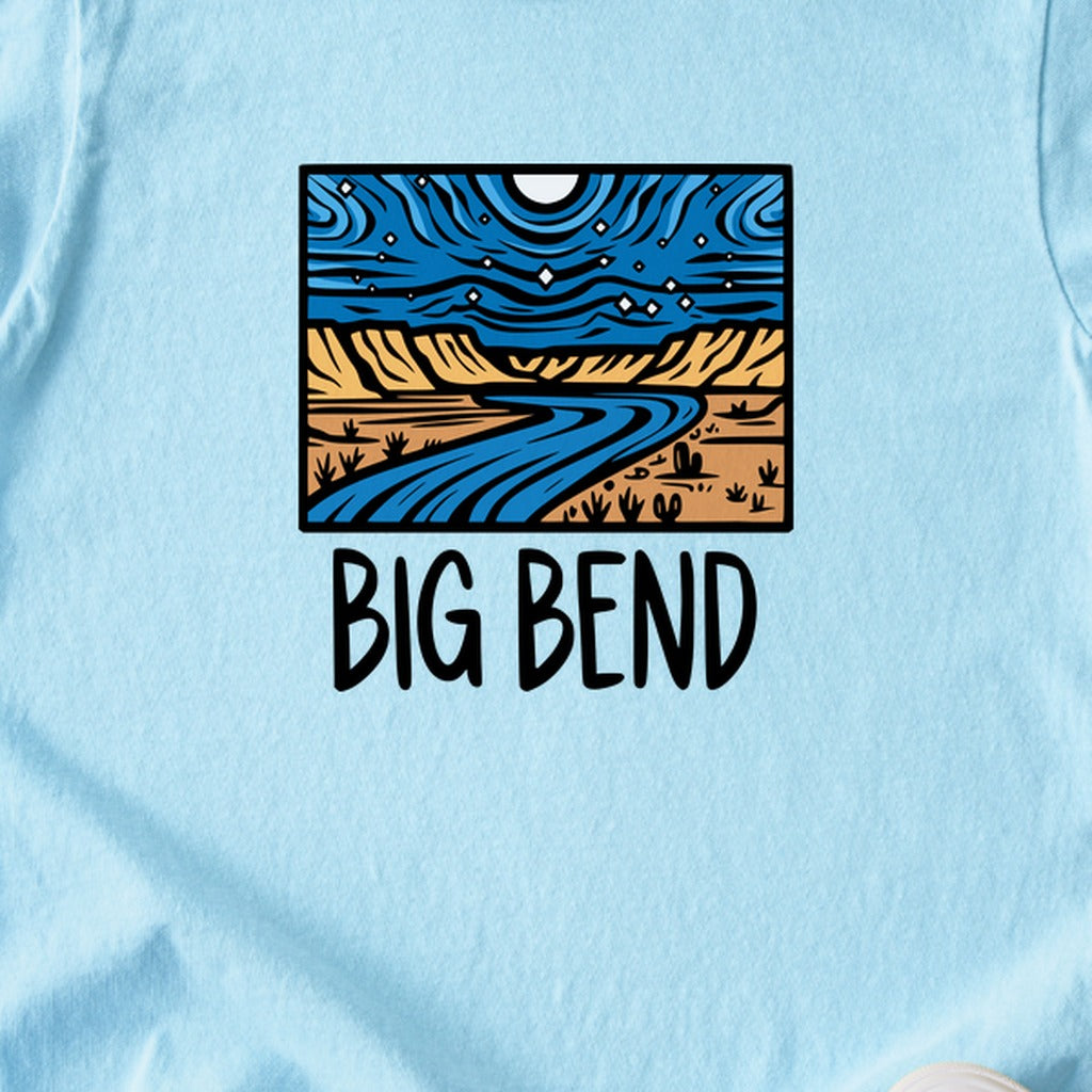 Big Bend National Park at Night Kids Cotton T-Shirt
