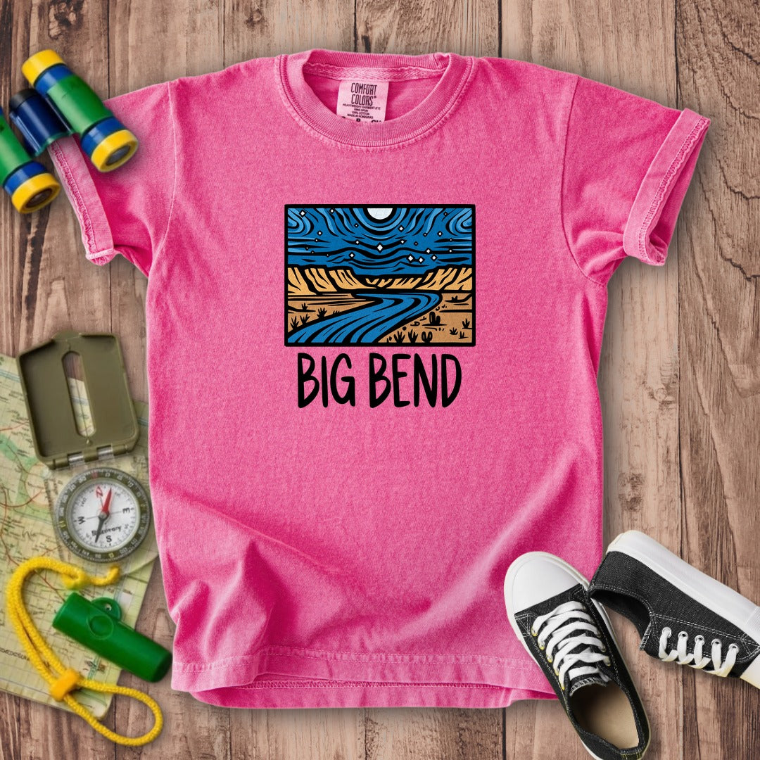 Big Bend National Park at Night Kids Cotton T-Shirt