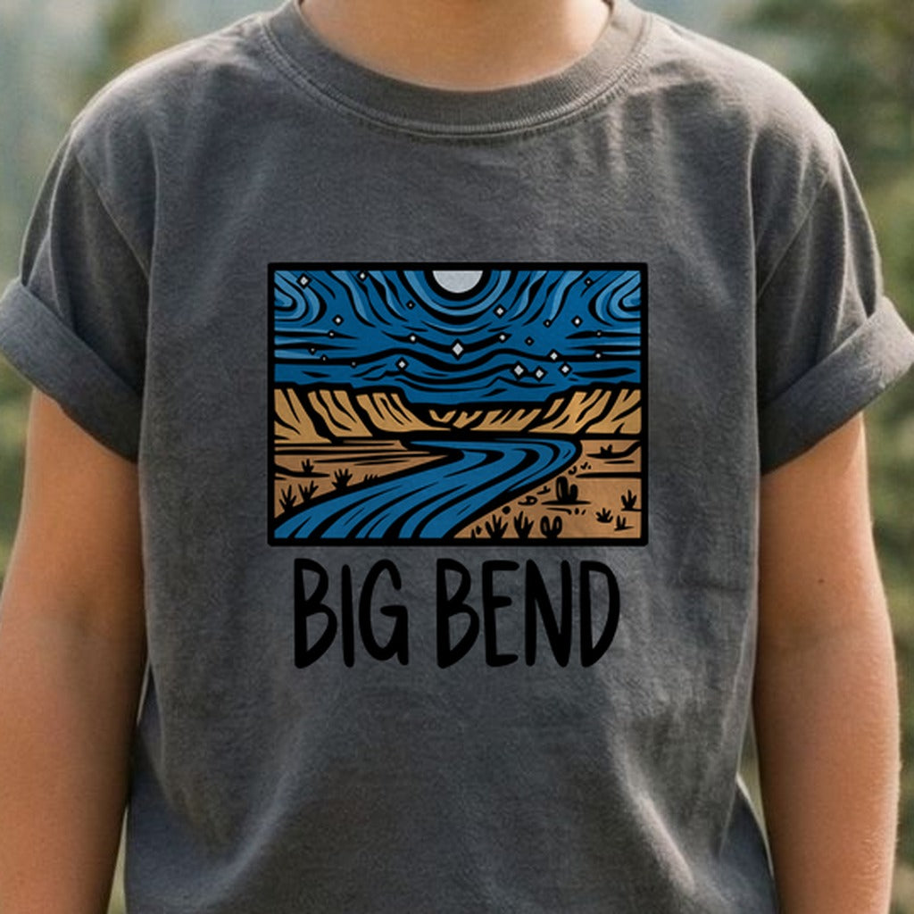 Big Bend National Park at Night Kids Cotton T-Shirt