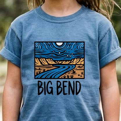 Big Bend National Park at Night Kids Cotton T-Shirt