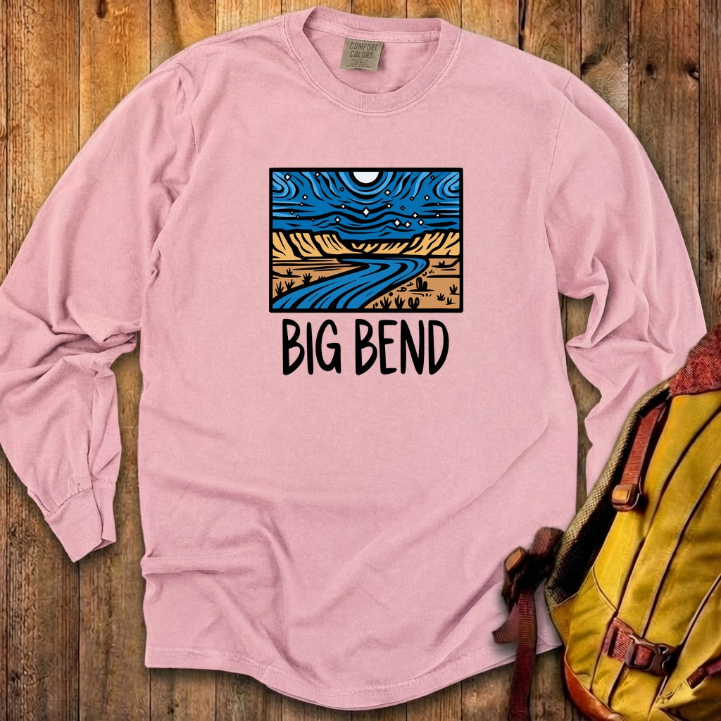 Big Bend National Park at Night Cotton Long Sleeve