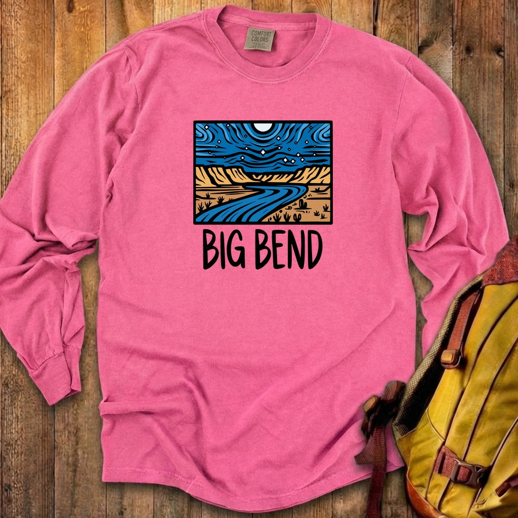 Big Bend National Park at Night Cotton Long Sleeve