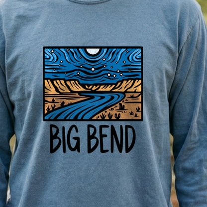 Big Bend National Park at Night Cotton Long Sleeve