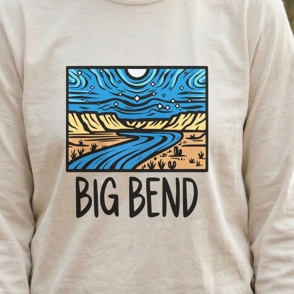 Big Bend National Park at Night Cotton Long Sleeve