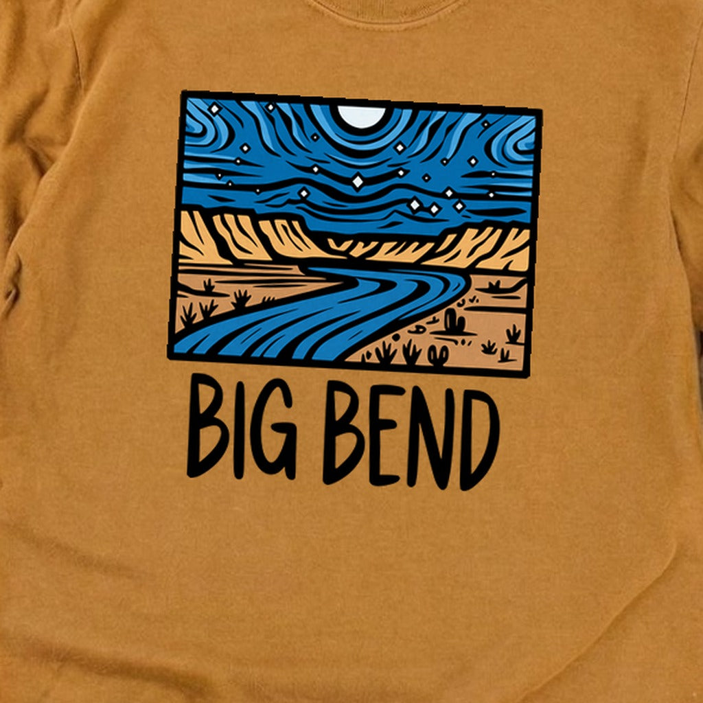 Big Bend National Park at Night Cotton Long Sleeve