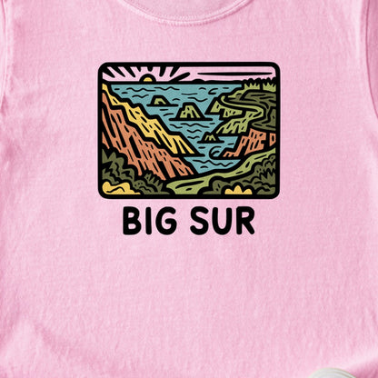 Big Sur State Park Kids Cotton T-Shirt