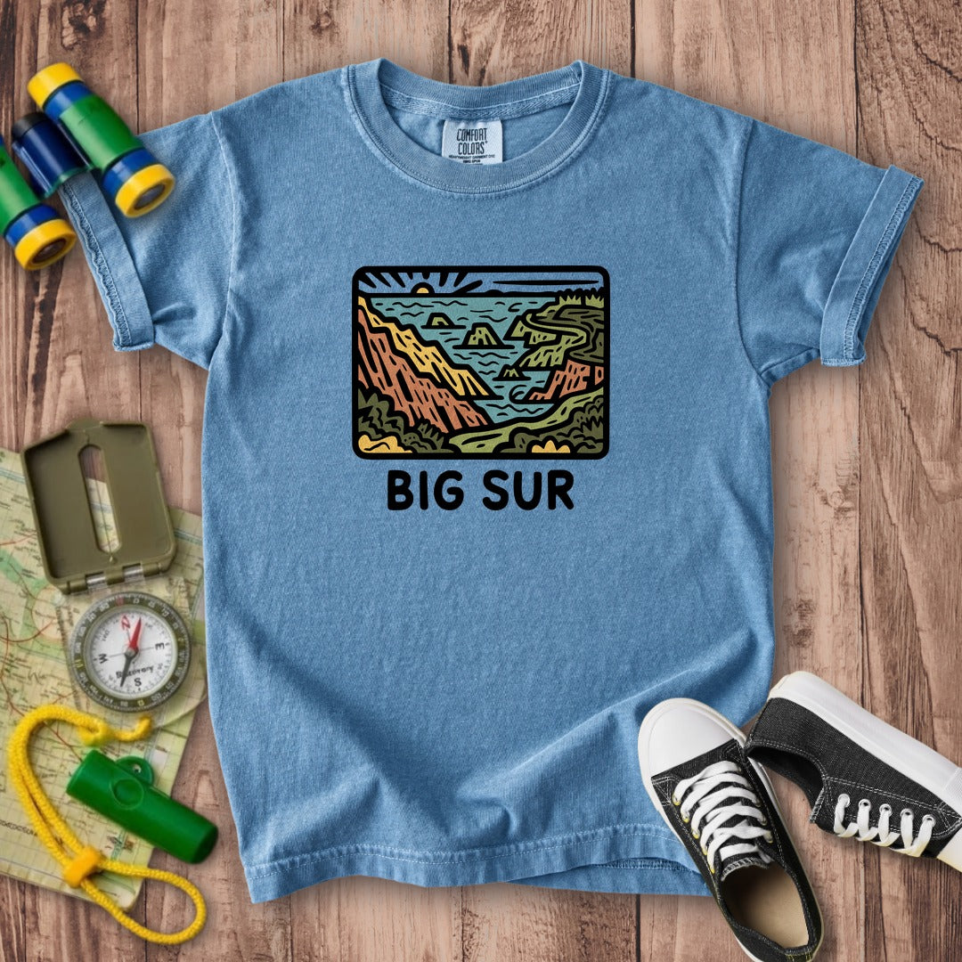 Big Sur State Park Kids Cotton T-Shirt