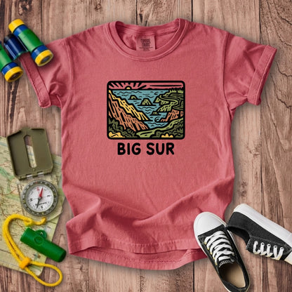 Big Sur State Park Kids Cotton T-Shirt