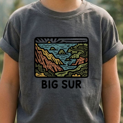 Big Sur State Park Kids Cotton T-Shirt