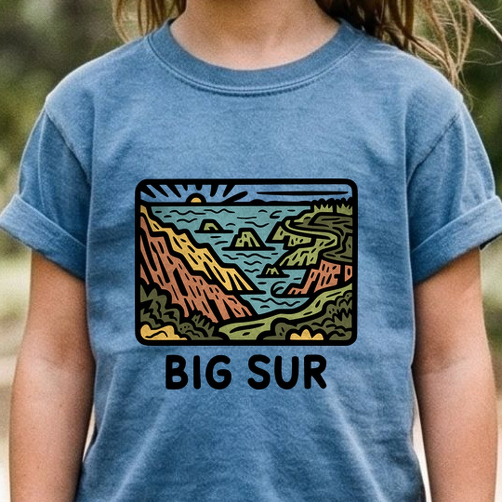 Big Sur State Park Kids Cotton T-Shirt