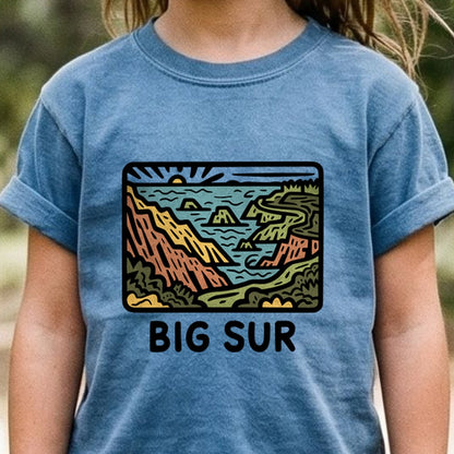 Big Sur State Park Kids Cotton T-Shirt
