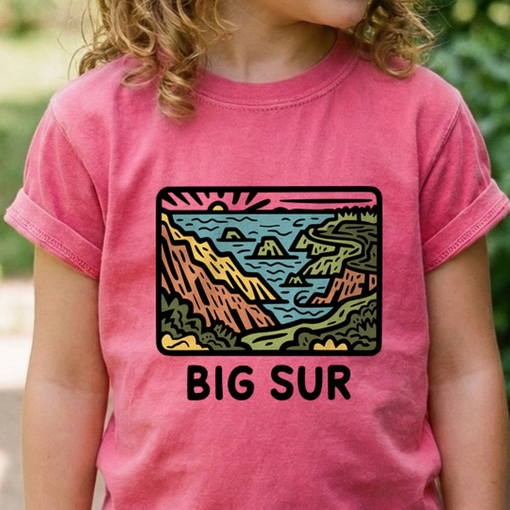 Big Sur State Park Kids Cotton T-Shirt
