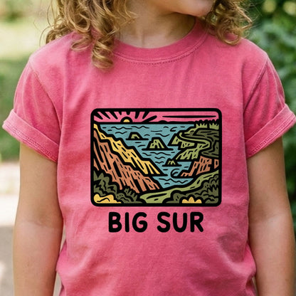 Big Sur State Park Kids Cotton T-Shirt