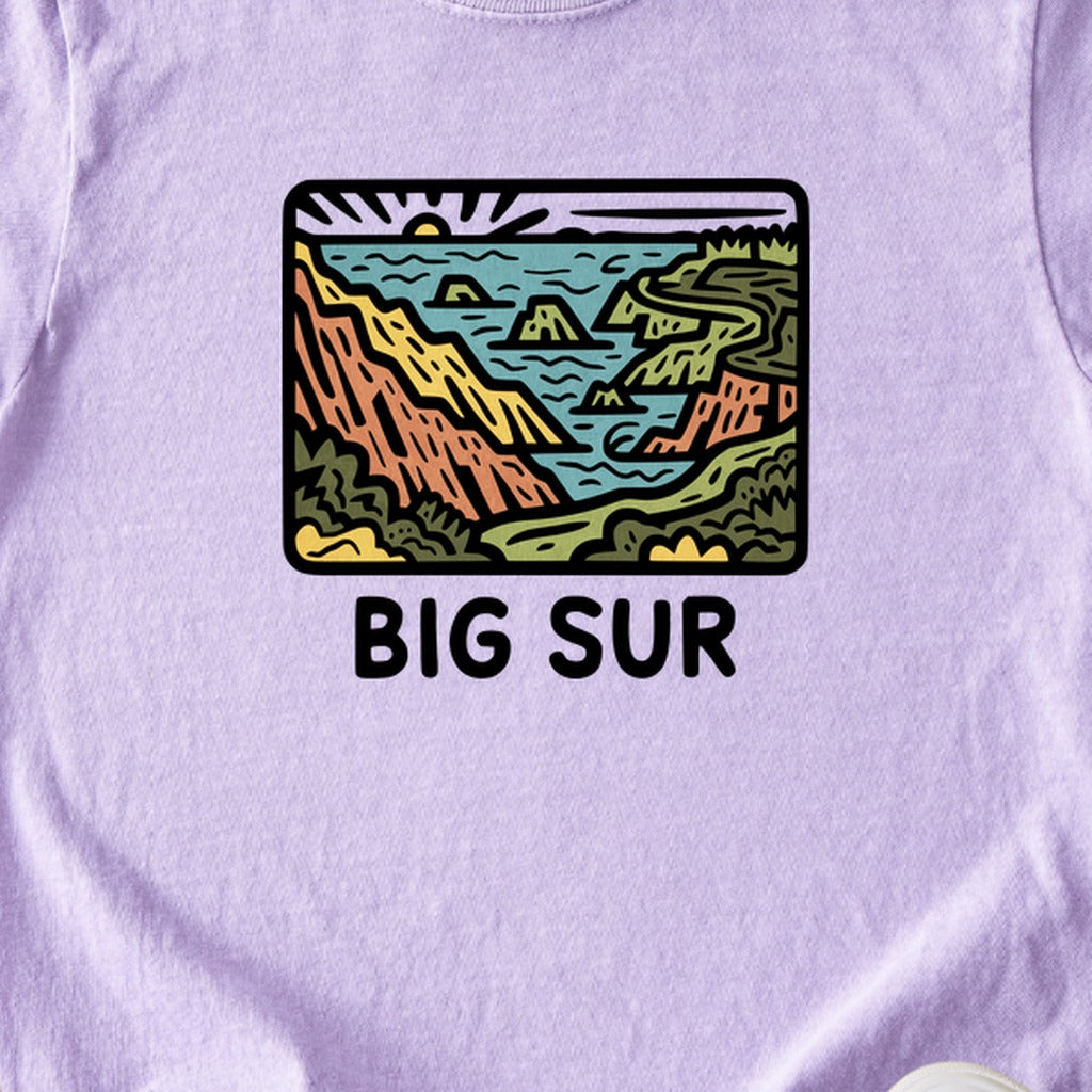 Big Sur State Park Kids Cotton T-Shirt