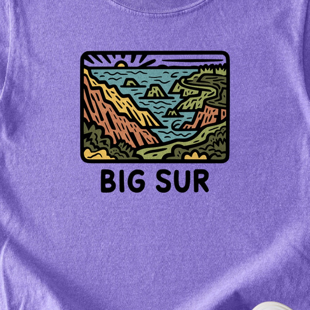 Big Sur State Park Kids Cotton T-Shirt