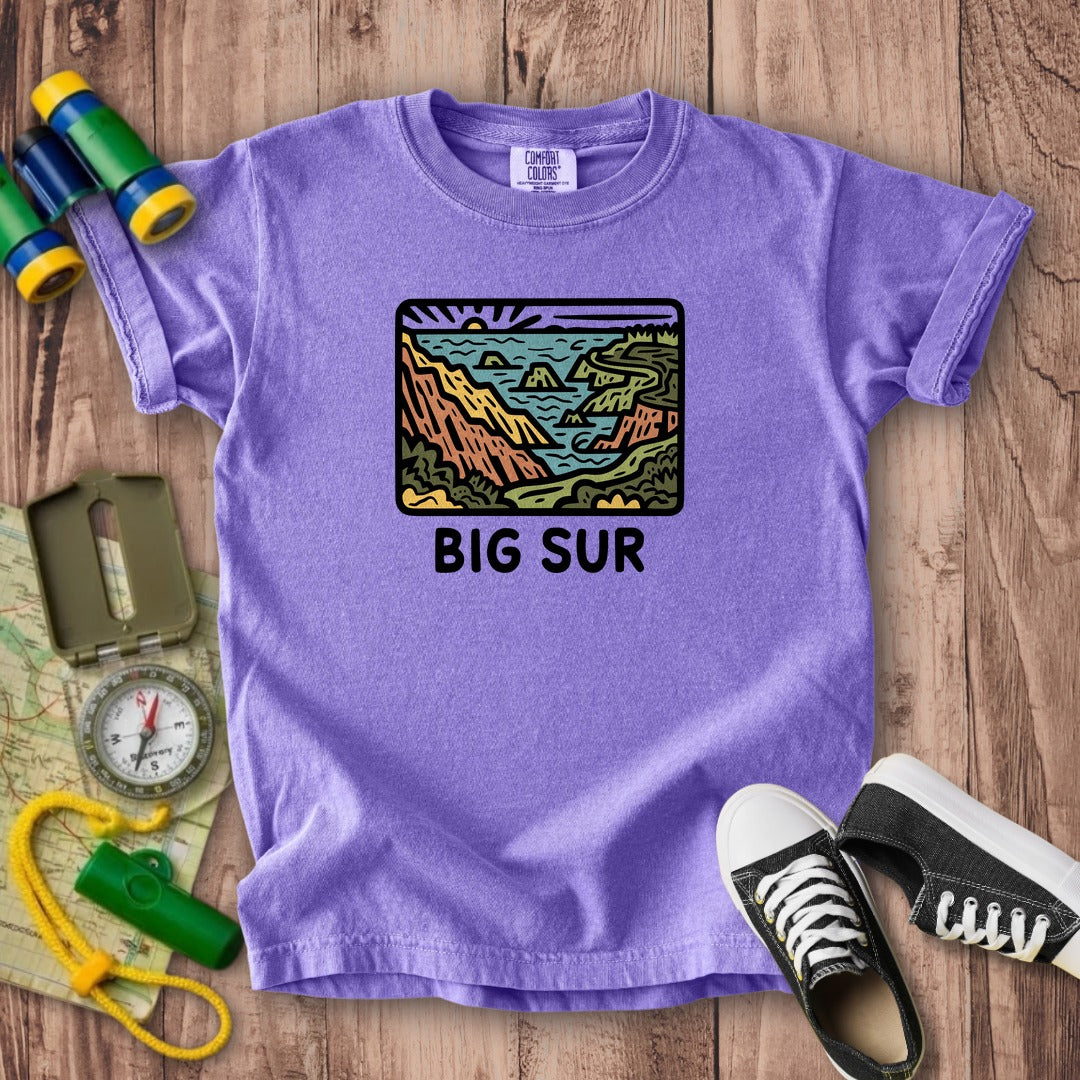 Big Sur State Park Kids Cotton T-Shirt