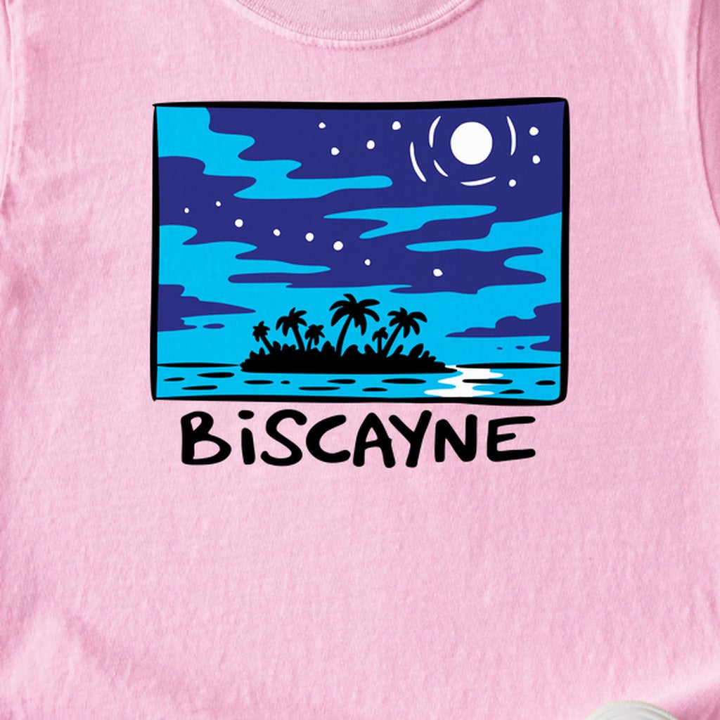 Biscayne at Night Kids Cotton T-Shirt