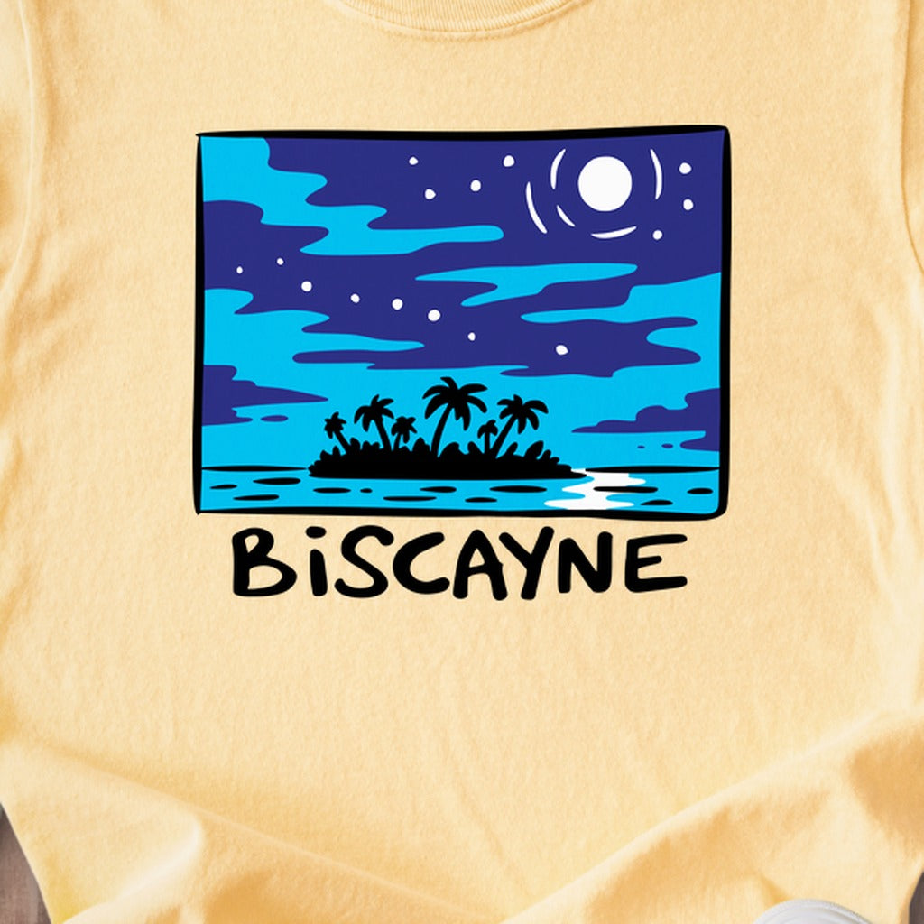 Biscayne at Night Kids Cotton T-Shirt