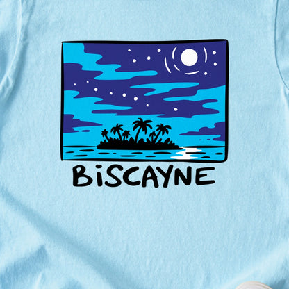 Biscayne at Night Kids Cotton T-Shirt