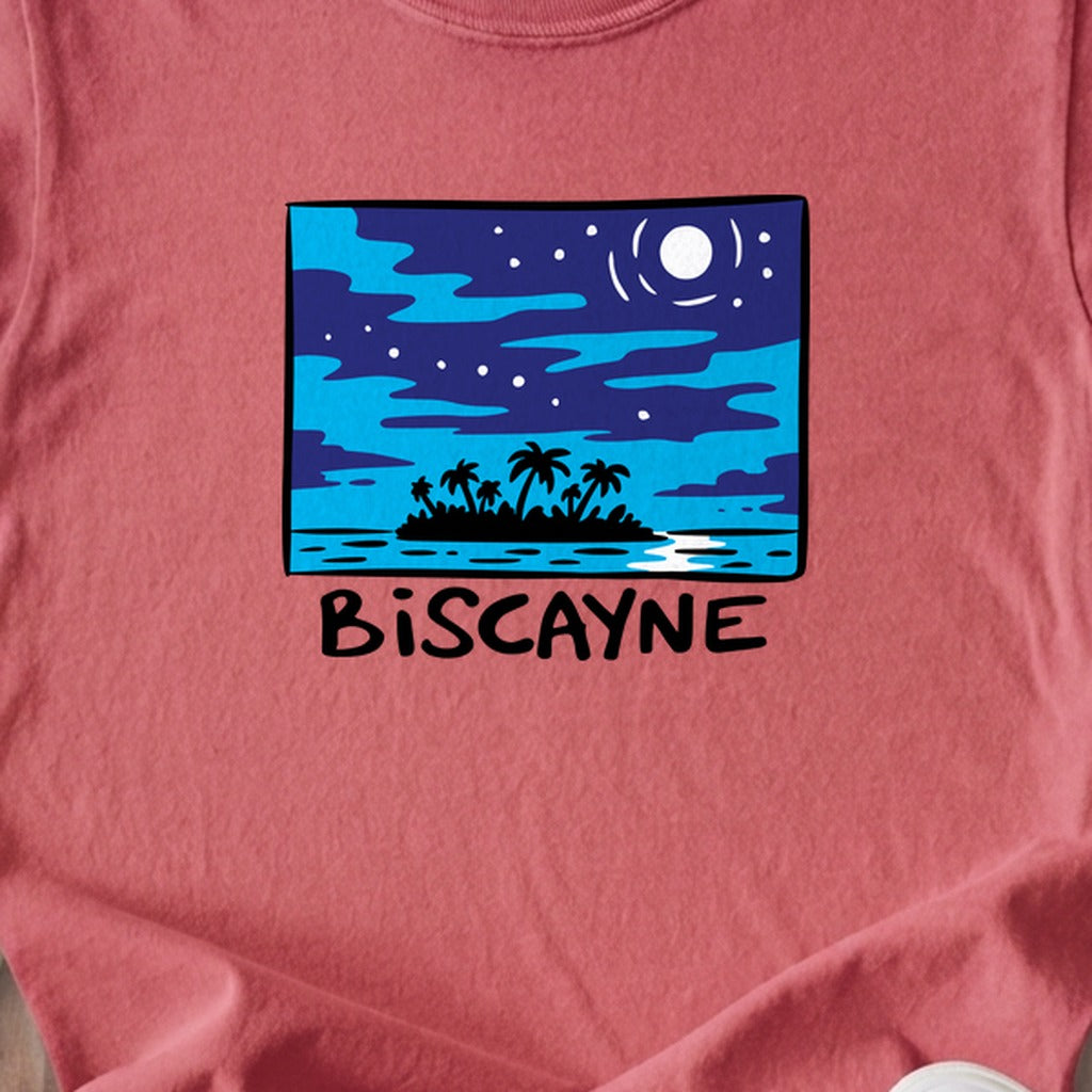Biscayne at Night Kids Cotton T-Shirt