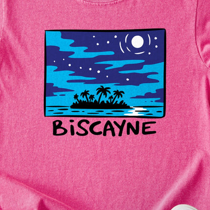 Biscayne at Night Kids Cotton T-Shirt