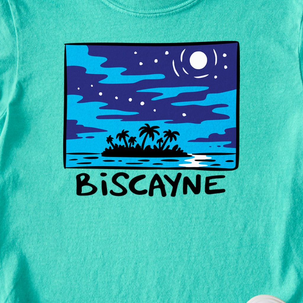 Biscayne at Night Kids Cotton T-Shirt